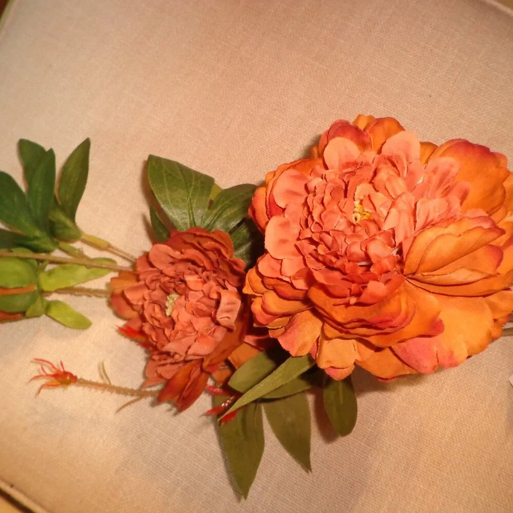 NWT Faux Wild Peony Spray 35